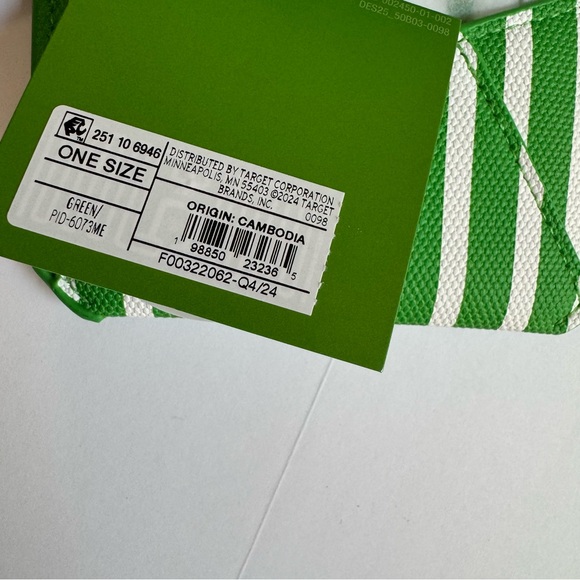 Kate Spade New York x Target Striped Envelope Card Case Green White - Picture 5 of 12